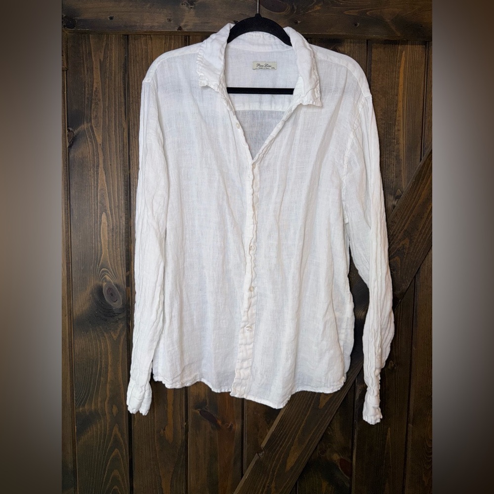Puro Lino 100% Linen Button Up Made Italy